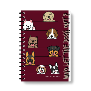 planner, chien, carnet chien, planning chien, agenda chiot,