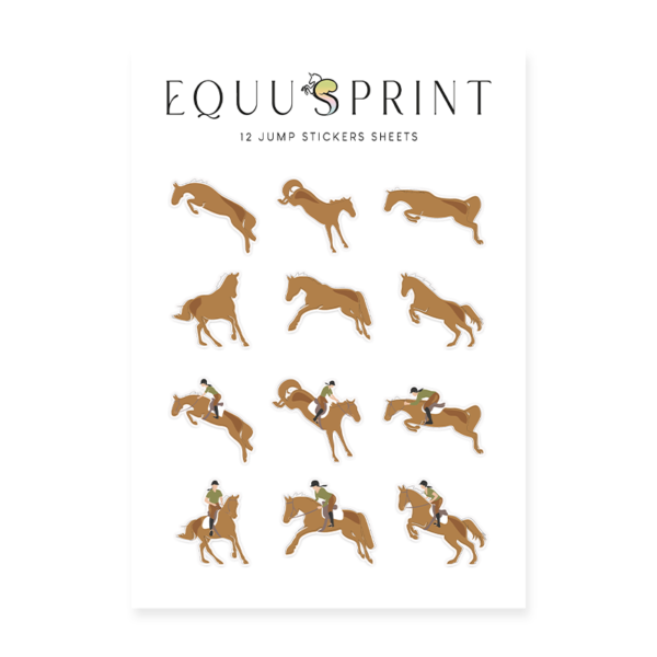 aesthetic stickers, stickers sheet, elegant stickers, horses sticker, stickers chevaux, autocollants poneys, cavaliers autocollants, horseriders stickers