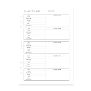 insert planners, insert bundle, planner sheet, bilans concours chevaux, rendez vous competitions, championnats lamotte, ffe, fei, club 2, club 3, cso, dressage concours, hunter contest, cce,