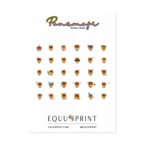 aesthetic stickers, stickers sheet, elegant stickers, horses sticker, stickers chevaux, autocollants poneys, cavaliers autocollants, horseriders stickers